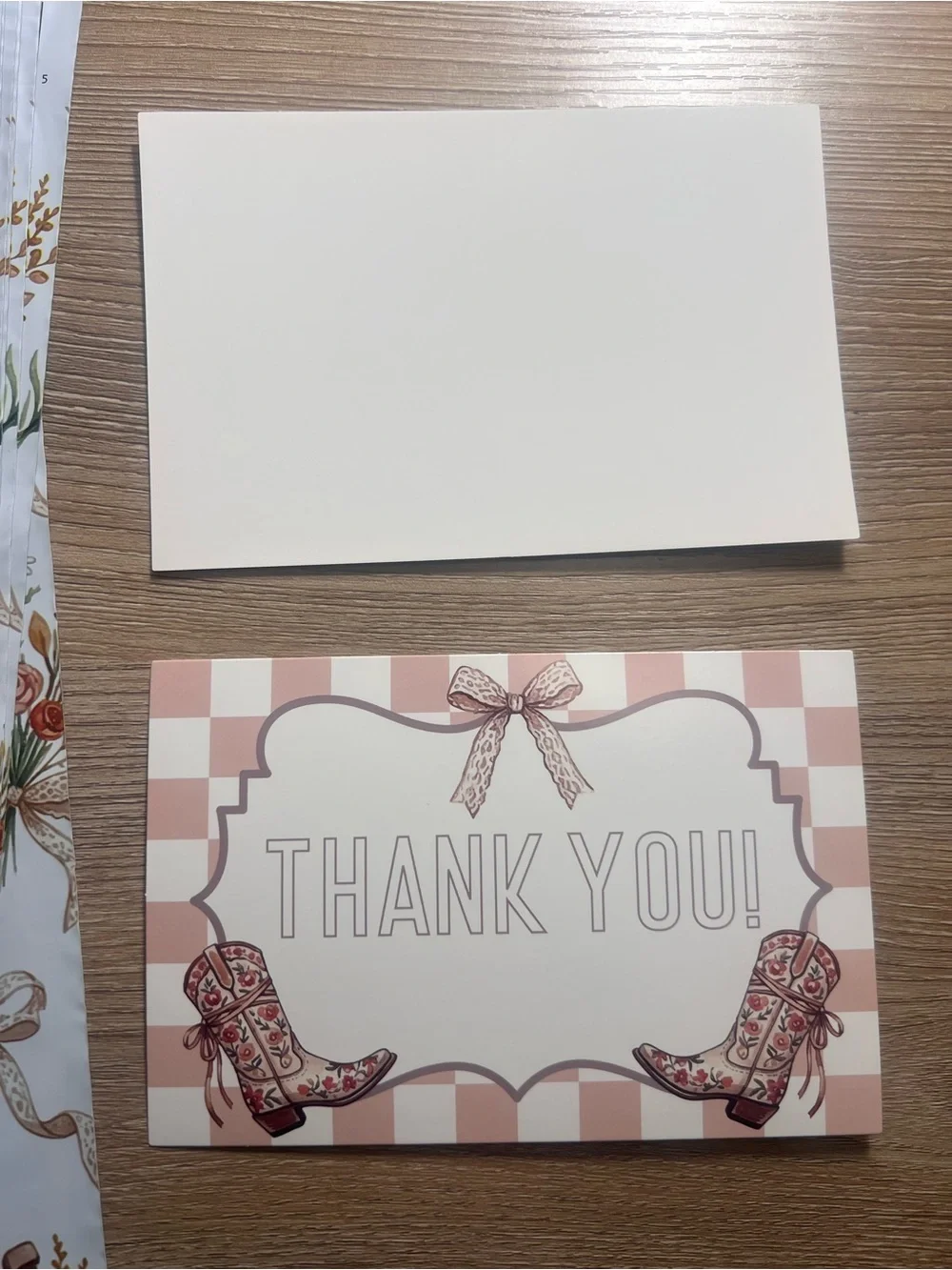 Western Cowgirl Poly Mailer & Thank You Card Set | 25 Mailers + 25 Cards